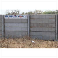 Modular Precast Concrete Compound Wall - Cement / Concrete Material, Polished Surface Treatment | Long Service Life, Commercial Usage