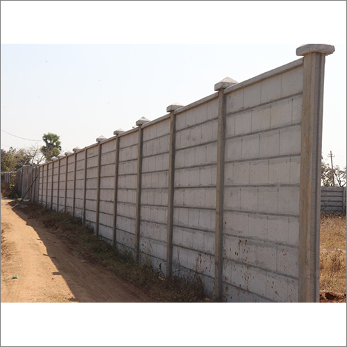 Premium Quality Compound Wall - Cement/Concrete, Long Service Life, Polished Surface Treatment, Ideal for Commercial Use