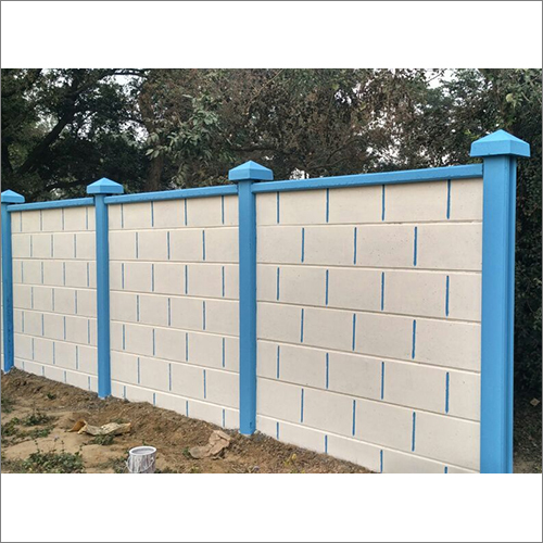 Compound Concrete Compound Wall - Cement/Concrete, Polished Finish | Long Service Life, Ideal for Commercial Boundary Applications