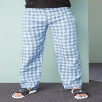 Blue Checkered Men Pyjama