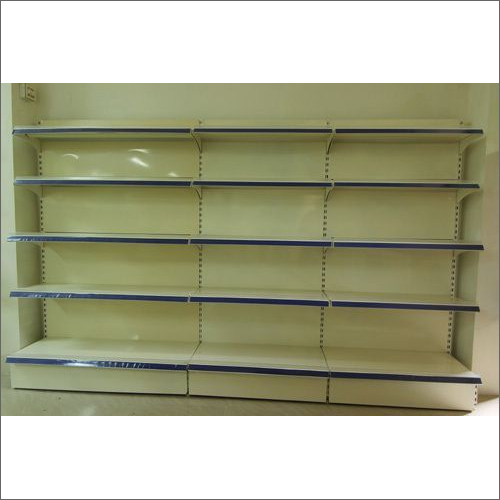 White-Blue Retail Display Racks