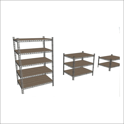 Grey Industrial Iron Frame Rack