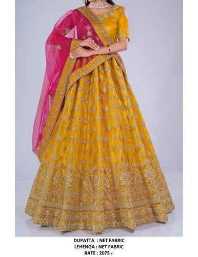 Designer Fancy  Musterd Rani  Lehenga Choli