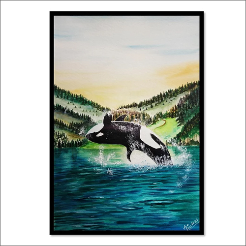 Orca Flip Painting