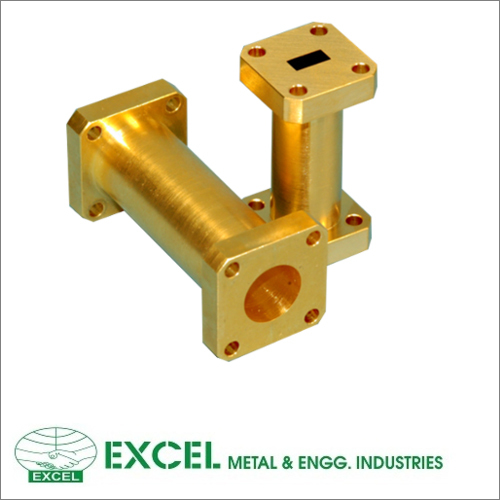 Golden Ferrous And Non- Ferrous Metals Rectangular Waveguide Section