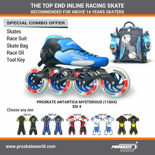 PROSKATE ANTARTICA MYSTERIOUS 110x4 INLINE SKATE SSI 4