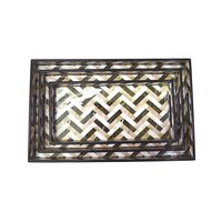 Serving Trays Gold Multi Colour