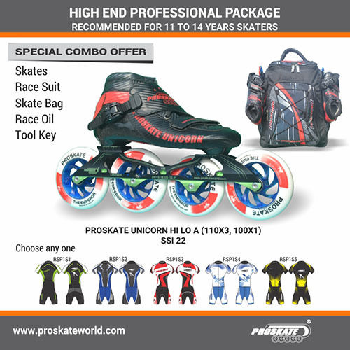 PROSKATE UNICORN HI LO A INLINE SKATE SSI 22