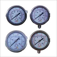 Analog Pressure Gauge - Stainless Steel, 2.5 Inch Dial Size | Durable, Weather-resistant, Liquid Filled, Excellent Readability, Industrial Use