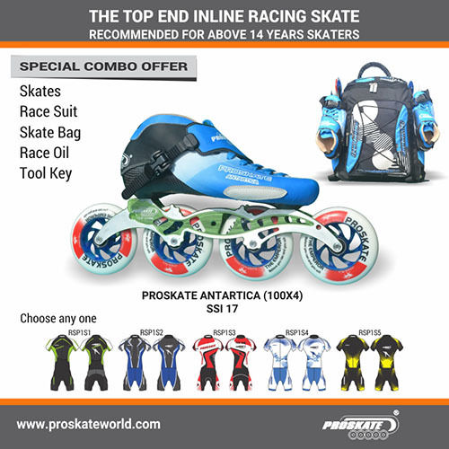 PROSKATE ANTARTICA 100X 4 INLINE SKATE SSI 17