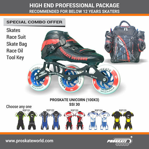 PROSKATE UNICORN 100X3 INLINE SKATE SSI 30