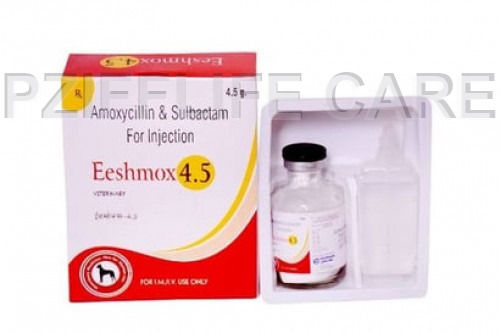 Liquid Ampicillin And Sulbactam For Injection ESHMOX 4.5MG