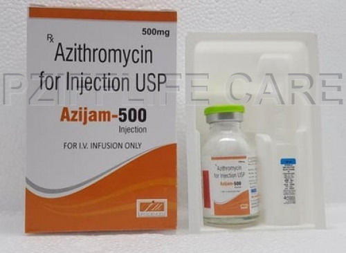 Liquid Azithromycin For Injection AZIJAM 500MG