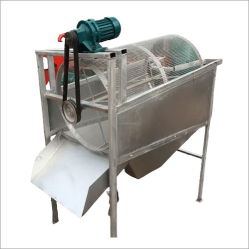 Semi Automatic Industrial Drum Sieve Machine