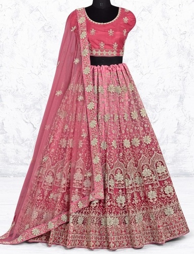 EXLCLUSIVE BRIDAL DESIGNER DUSTY GAJRI LEHENGA CHOLI