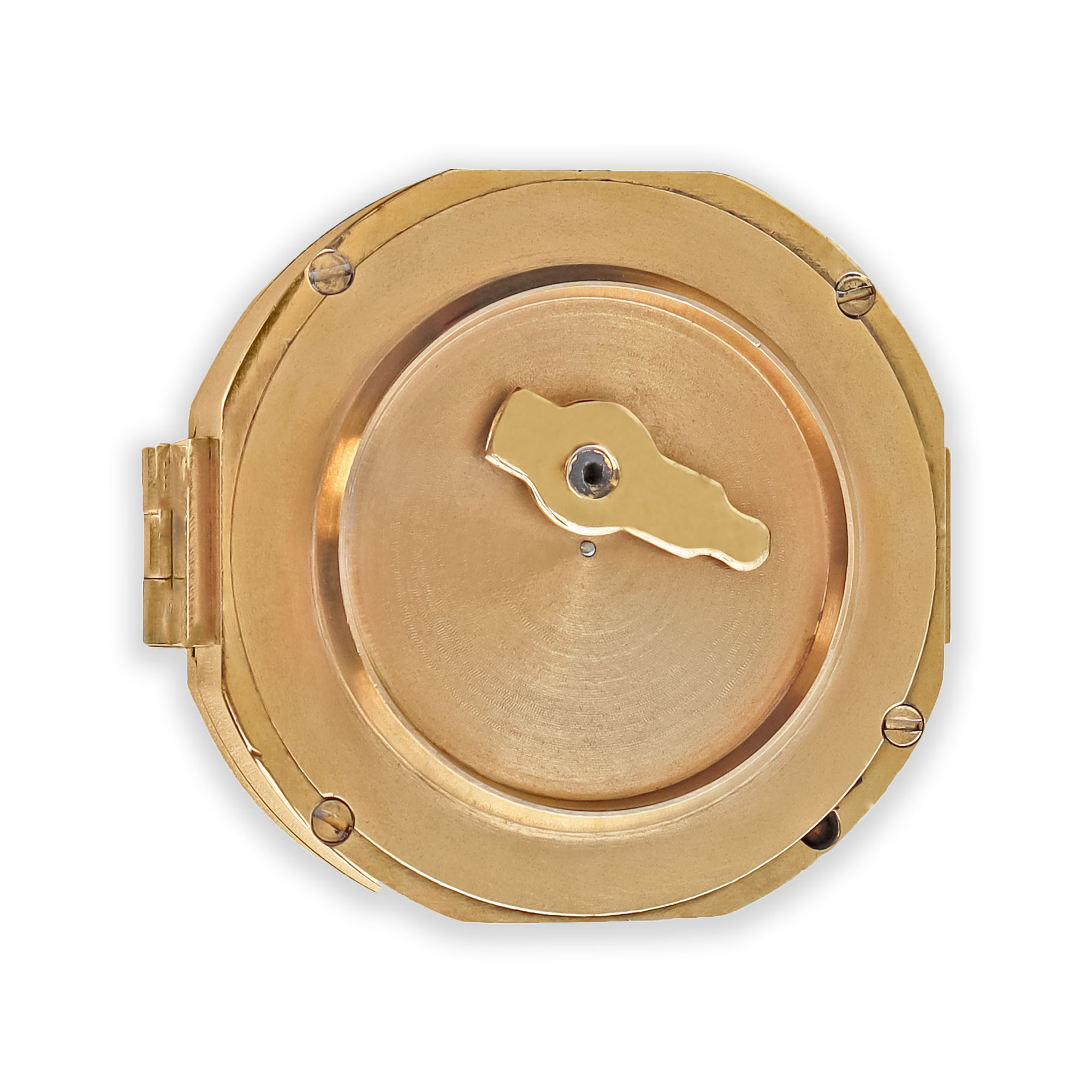 Marine Brass Brunton Compass with Wooden Box