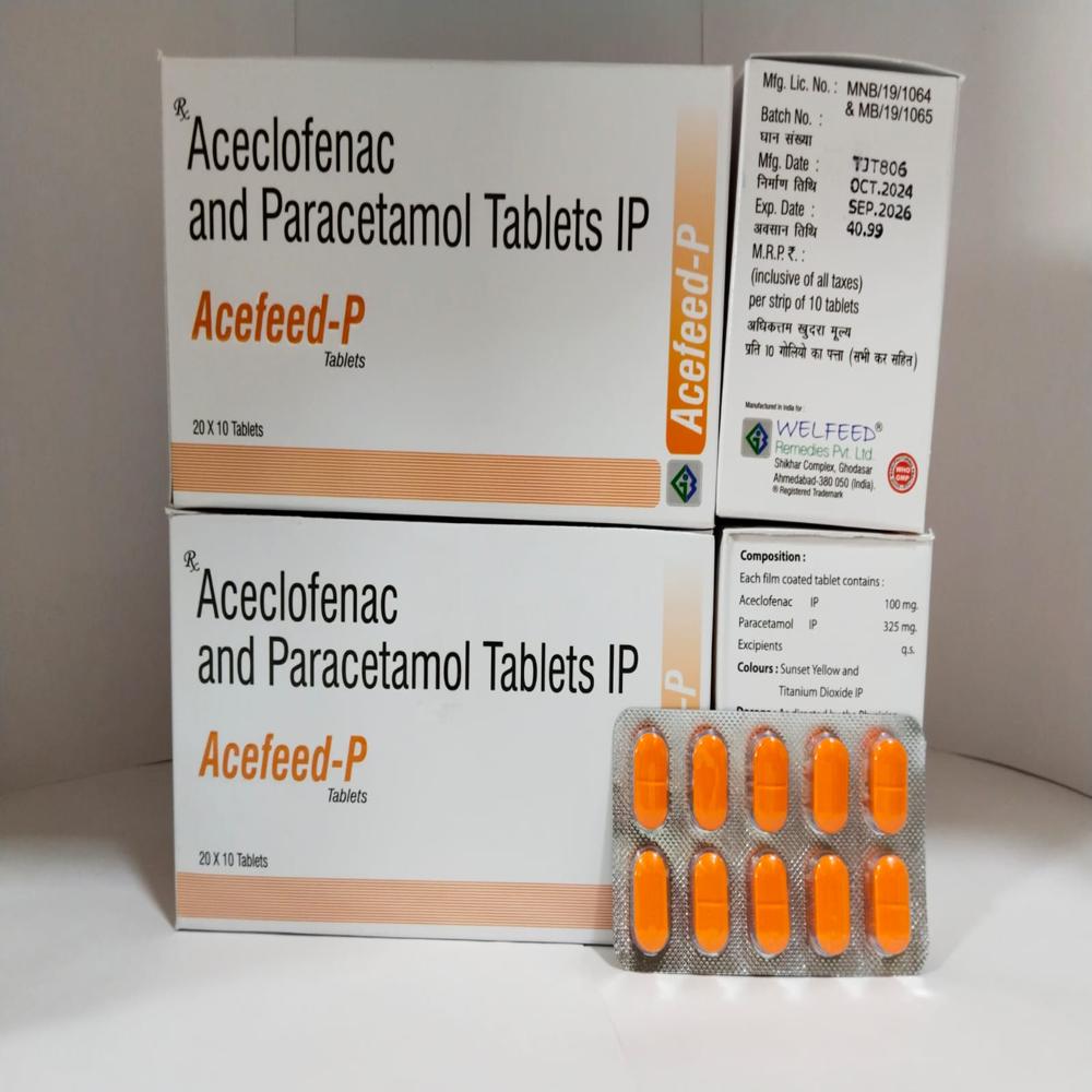 Aceclofenac And Paracetamol Tablet General Medicines