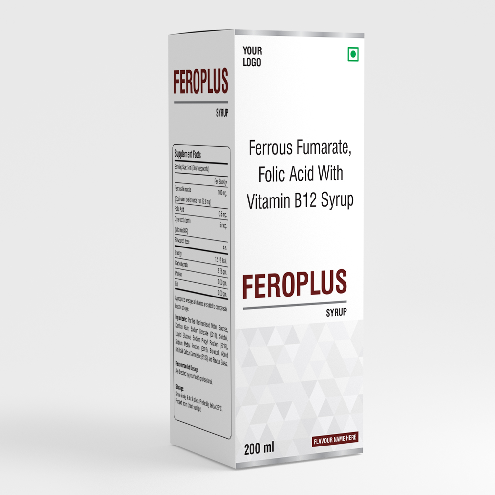 Ferrous ascorbate, folic acid and zinc syrup