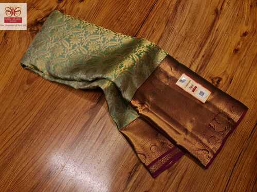 bridal wear new shade silk saree