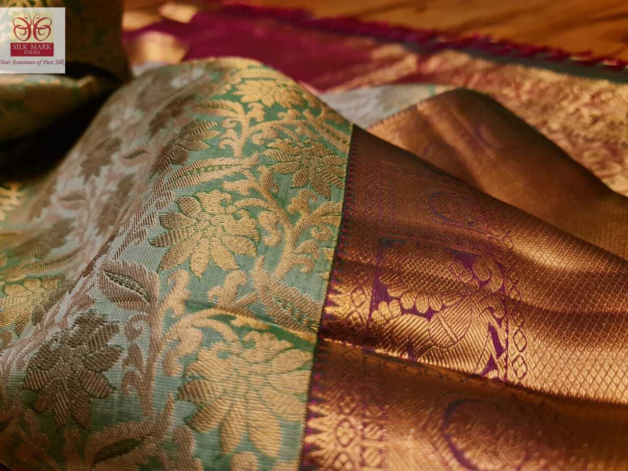 bridal wear new shade silk saree