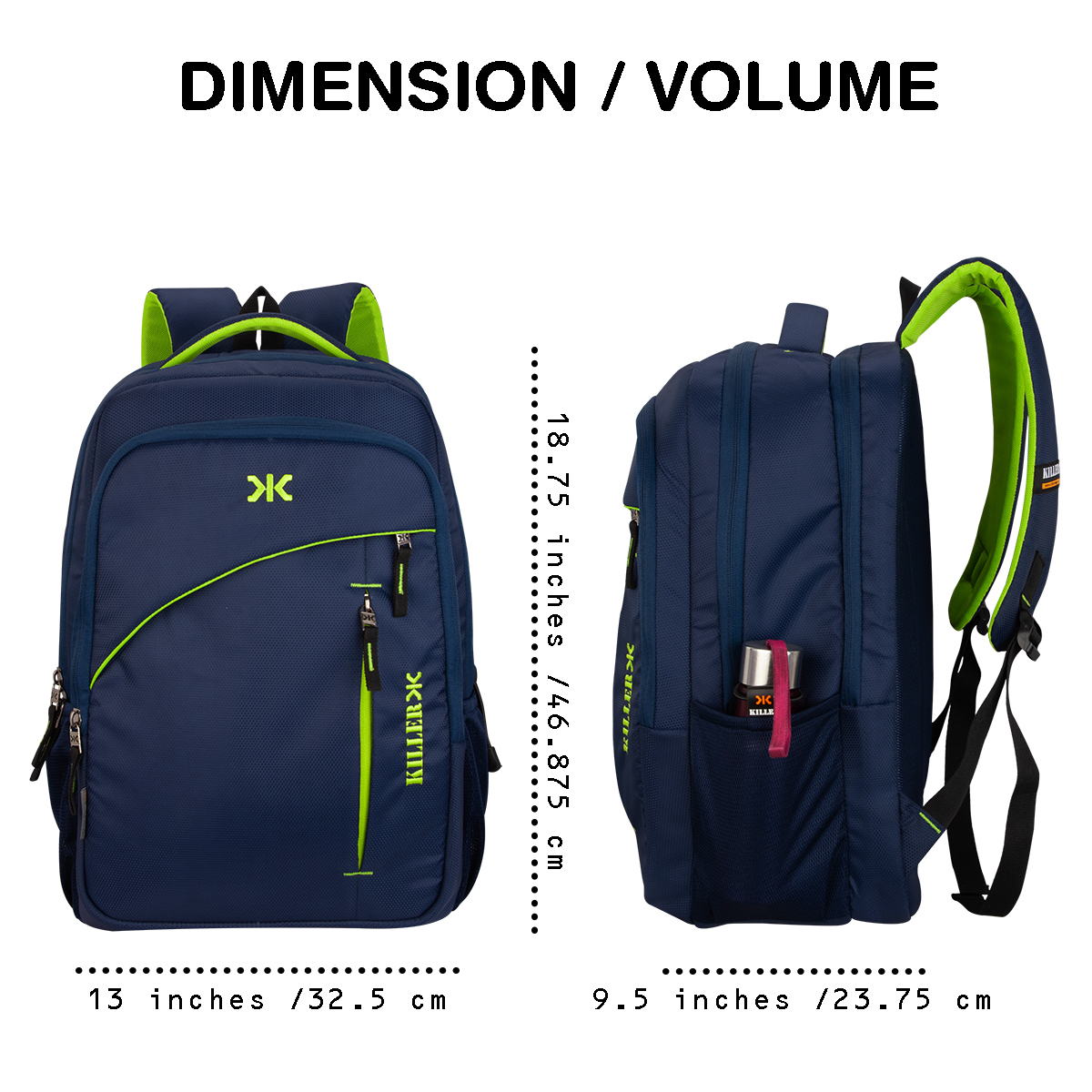 Killer Louis 38L Navy Blue Laptop Backpack