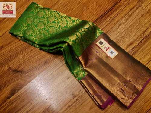 bridal silk wear beautifull shade  silk saree