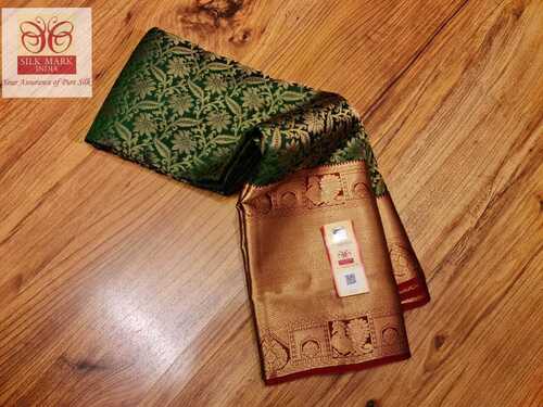 kanjivaram silk saree bridal wear new shade