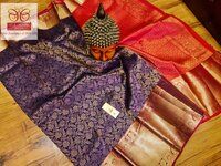 kanjivaram silk saree bridal wear new shade