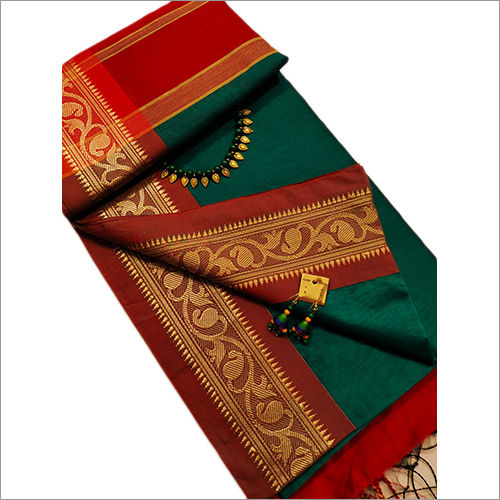 Multicolor Modern Tant Saree