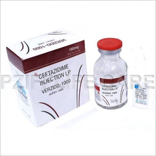  लिक्विड सेफ्टाज़िडाइम इंजेक्शन VERZIDD 1000MG