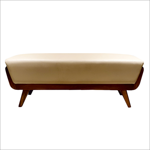 Aston Ottoman - Leatherette Foam & Wood Structure, White Color - Modern Design, Durable & Eco-Friendly, No Assembly Needed