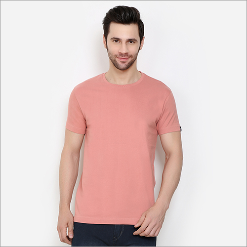 Dusty Rose Round Neck T-Shirt