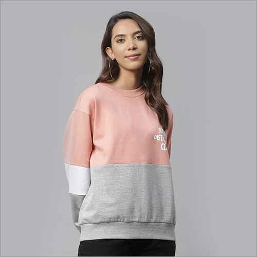 Women Colourblocked Sweatshirt