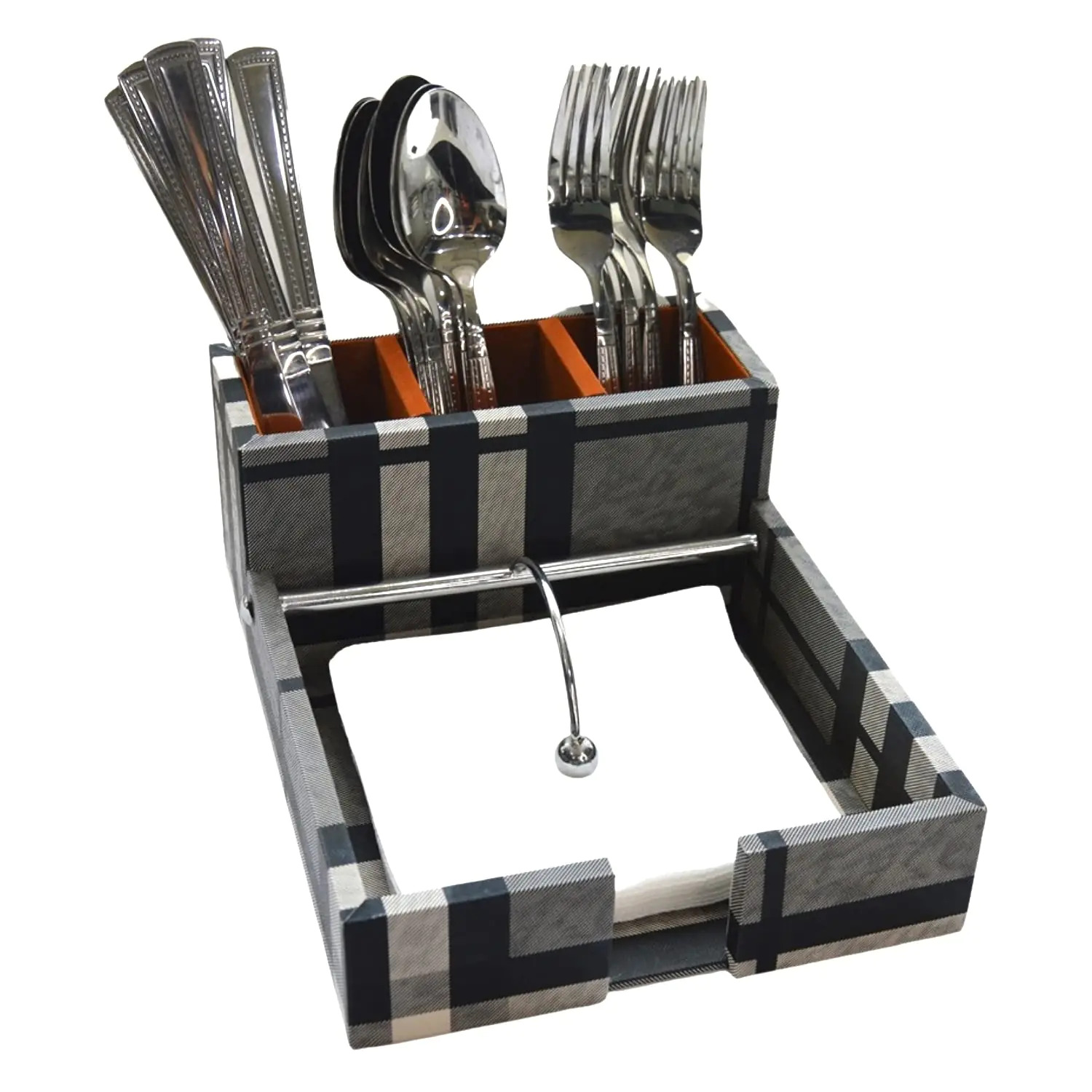 Wooden Napkin Cutlery Holder