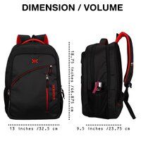 Killer Louis 38L Black Laptop Backpack Manufacturer Exporter Supplier from Mumbai India