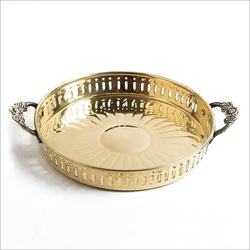 Golden Brass Round Handle Khumcha