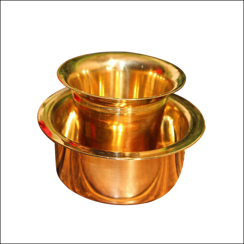 Brass Coffee Dabara Tumbler Set Peetal Ka Dabara Serving Drinkware Tumbler for Serving Filter Coffee