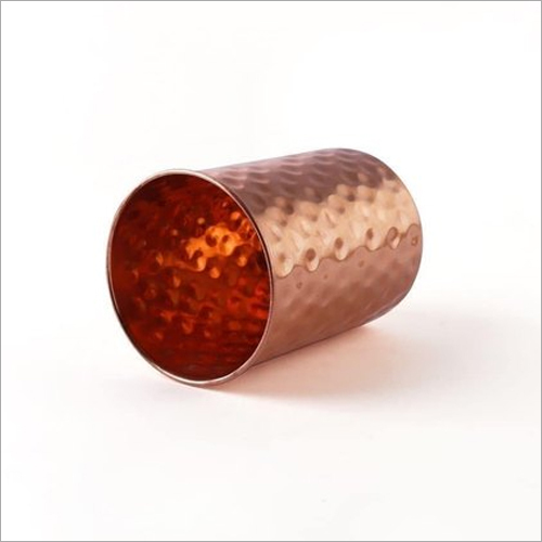 Hammered Copper Glass