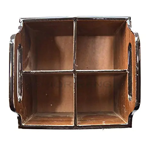 Marble Design Four Rack Wooden Cutlery Stand