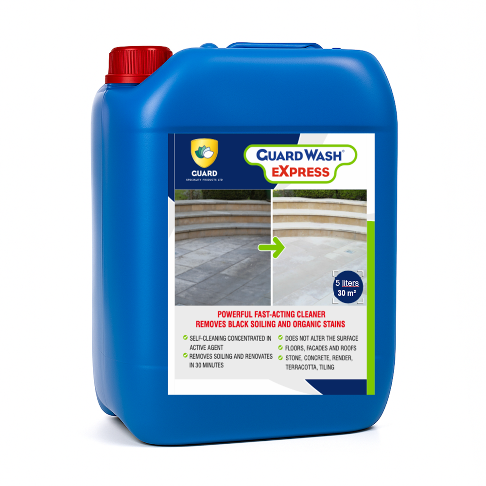 Guard Wash Express Heavy Duty Cleaner Black Spot Stone Concrete Wood Roof Wall No Rinse Fast