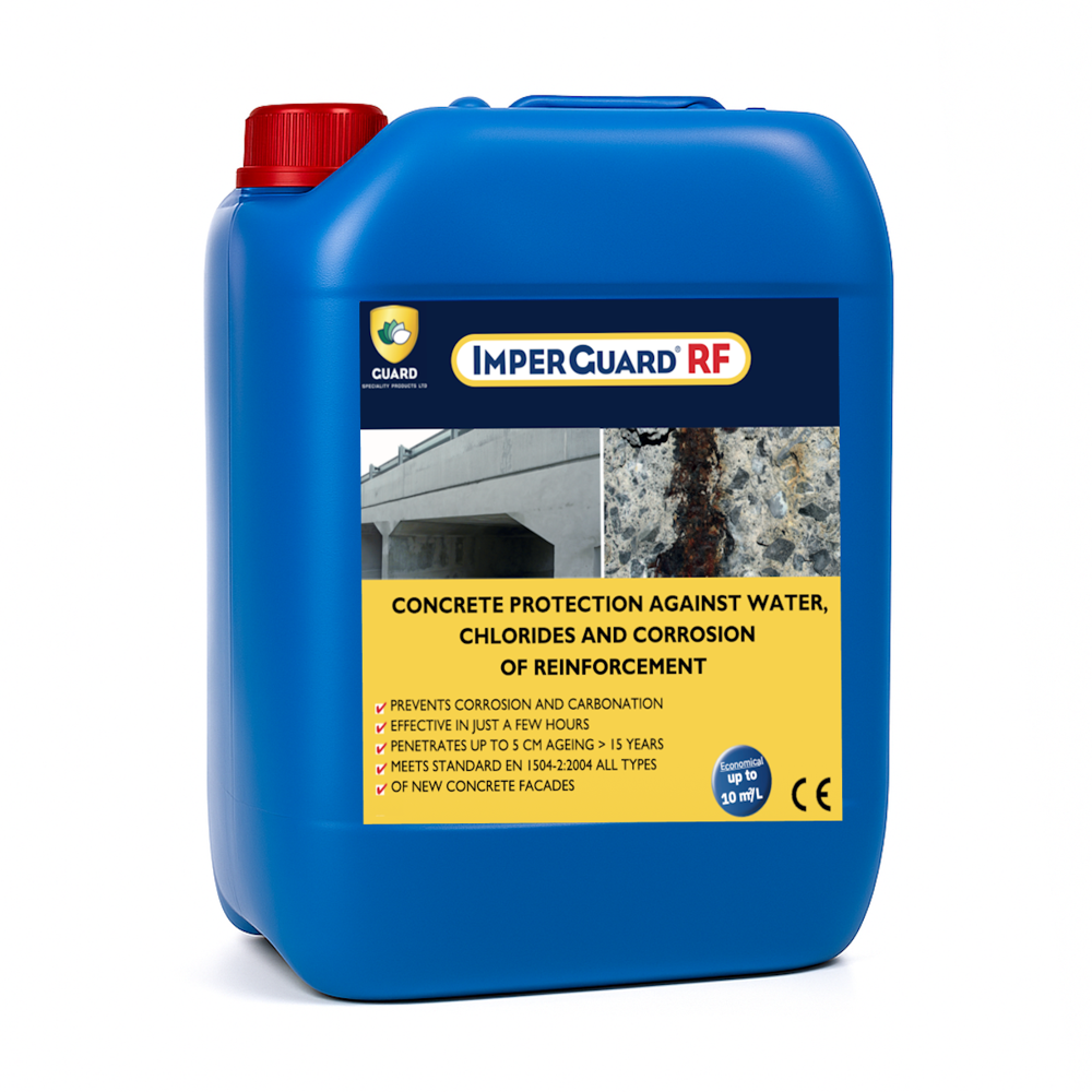 ImperGuard RF Reinforced Concrete Sealer-Hardener & Anti Corrosion-Bridge Waterproof Rebar - 1 Liter
