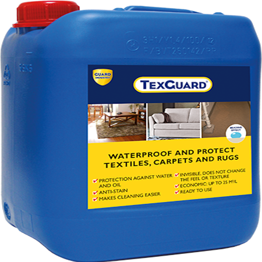 Texguard Fabric Waterproofing Spray Sofa Carpet Leather Upholstery Water Stain Protection - 1 Liter - Grade: Industrial