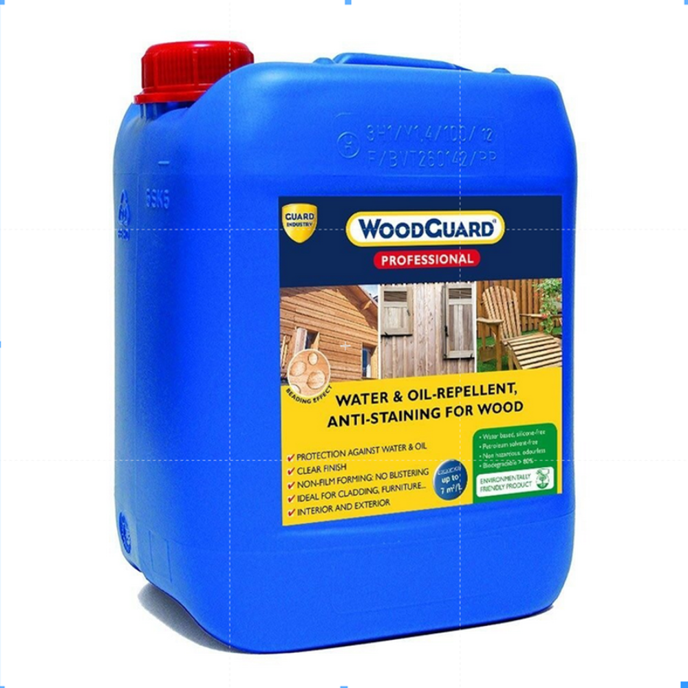 Woodguard Professional Wood Sealer Penetrating Waterproofing Anti-stain Exterior Interior Clear - 1 Liter - Color: Colorless