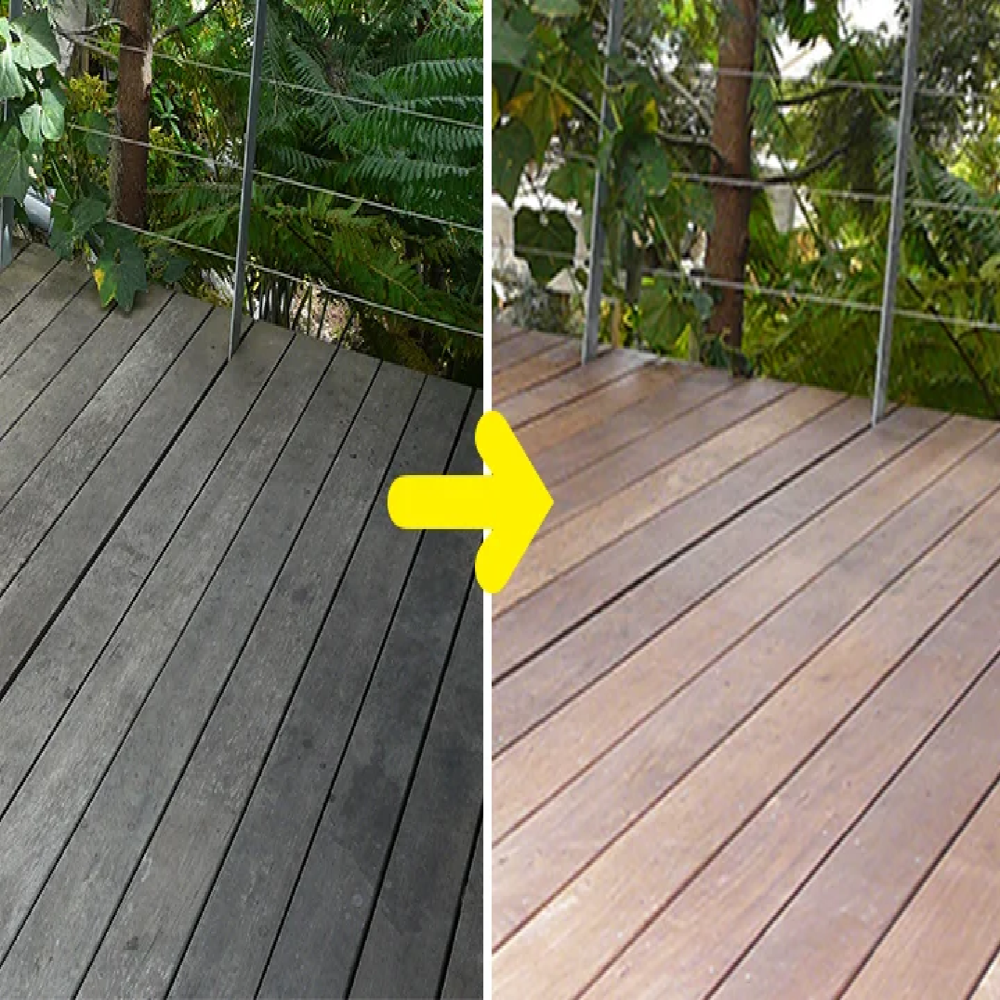 Woodguard Revitalizer Wood Cleaner | Restores Color Grey Wood Deck Fence Terrace Fast 15 Minutes - Boiling Point: 100 C
