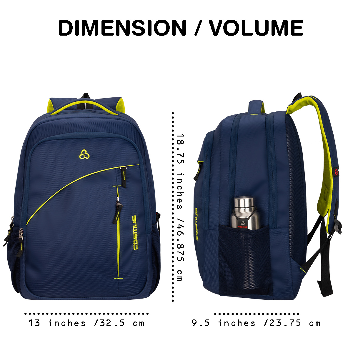 Cosmus Tuxer Navy Blue Laptop Backpack
