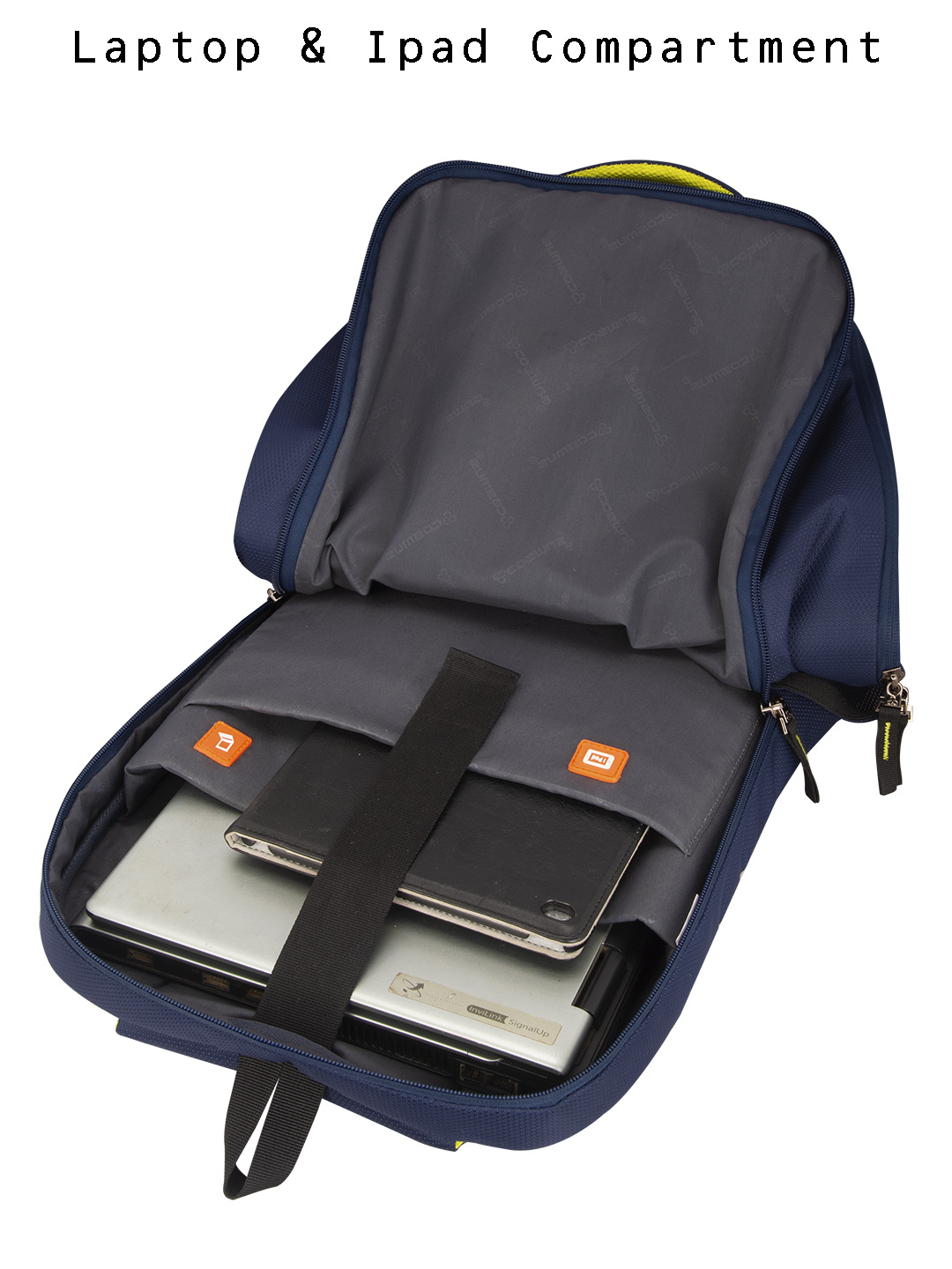 Cosmus Tuxer Navy Blue Laptop Backpack