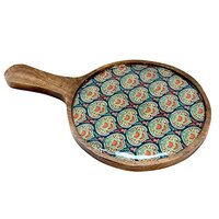 Pizza Platter Royal Peacock Multi Color