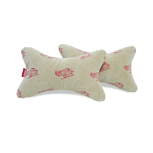 Elegant Comfy Neck Rest Pillow - Soft Feel Velvet Fabric, 1-Year Warranty | Quirky Design, Hand Washable, Silkanised Polyfill Cushion