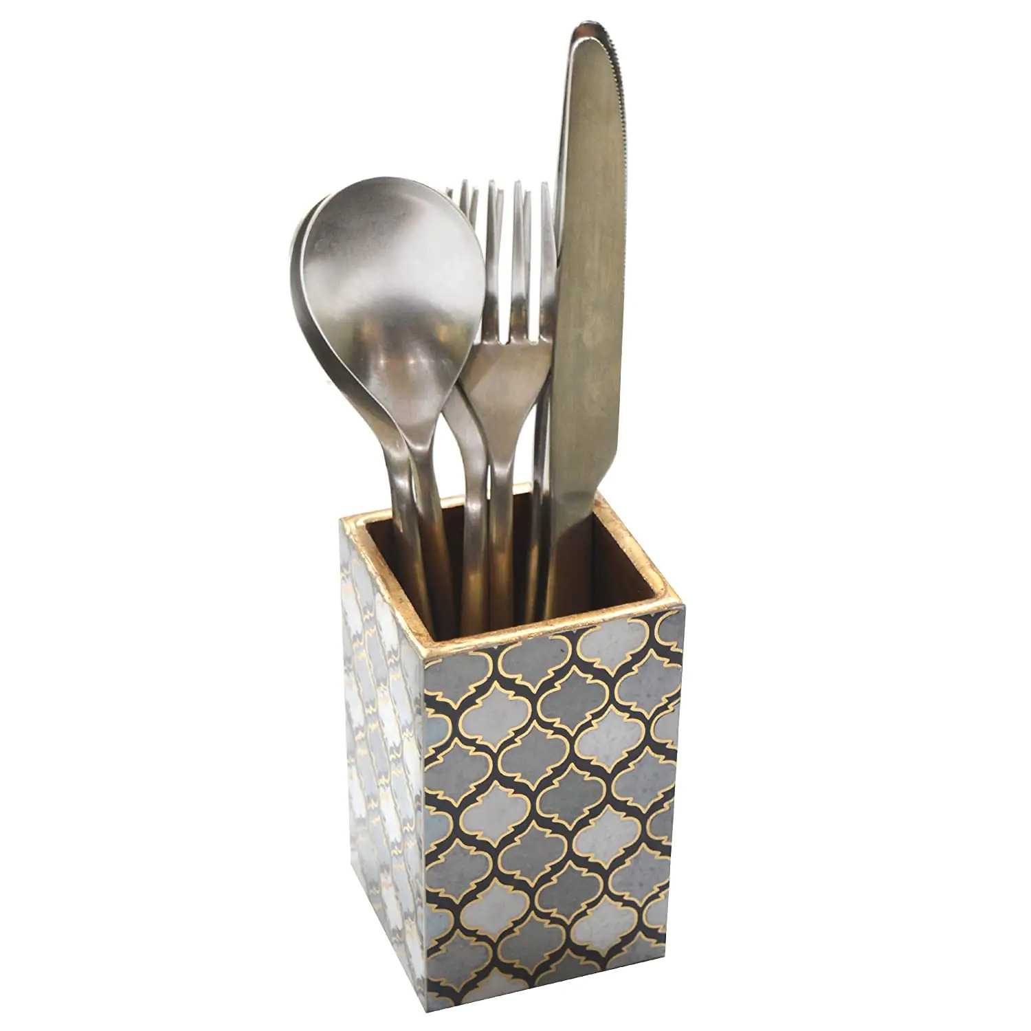Matte Tan Color Cutlery Holder