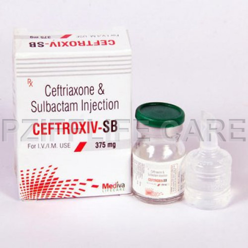 Liquid Ceftriaxone With Sulbactam For Injection CEFTROXIV SB 375MG